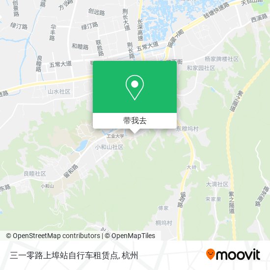 三一零路上埠站自行车租赁点地图