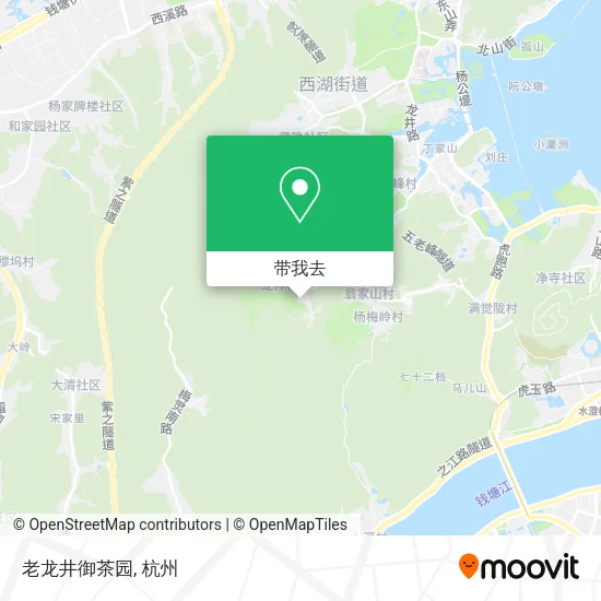 老龙井御茶园地图