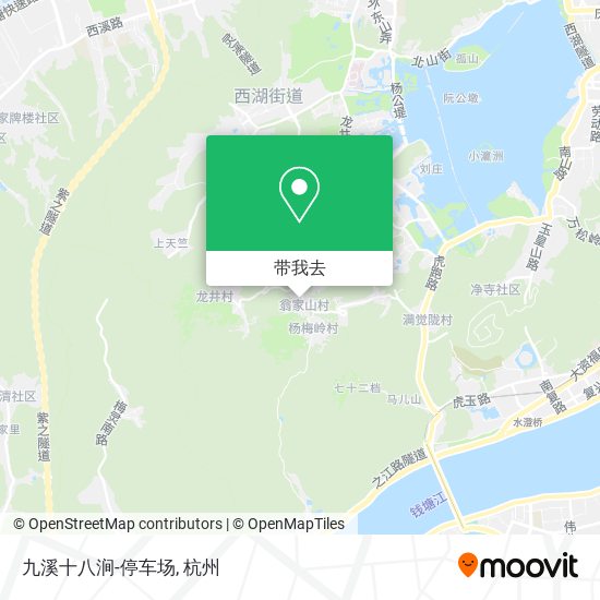 九溪十八涧-停车场地图