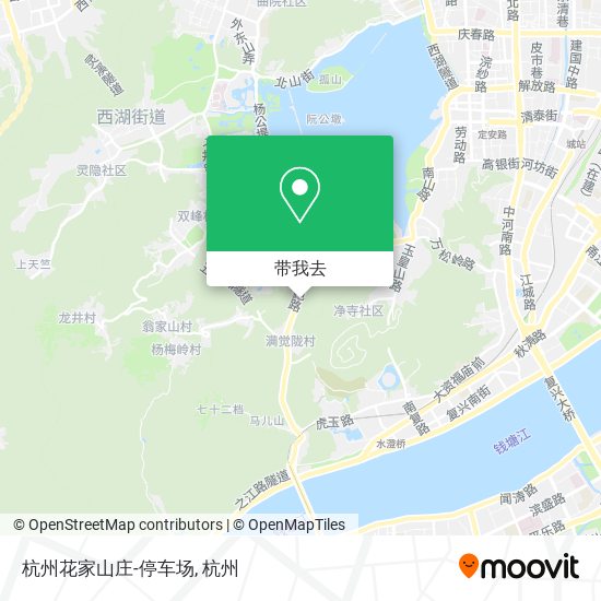 杭州花家山庄-停车场地图