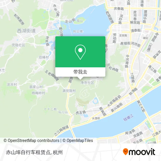 赤山埠自行车租赁点地图