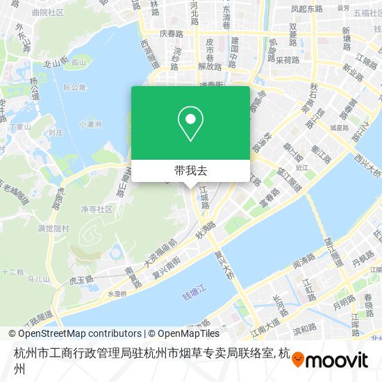 杭州市工商行政管理局驻杭州市烟草专卖局联络室地图