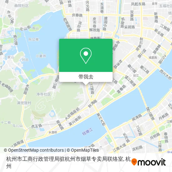杭州市工商行政管理局驻杭州市烟草专卖局联络室地图