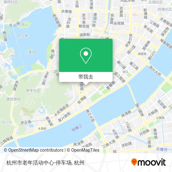 杭州市老年活动中心-停车场地图