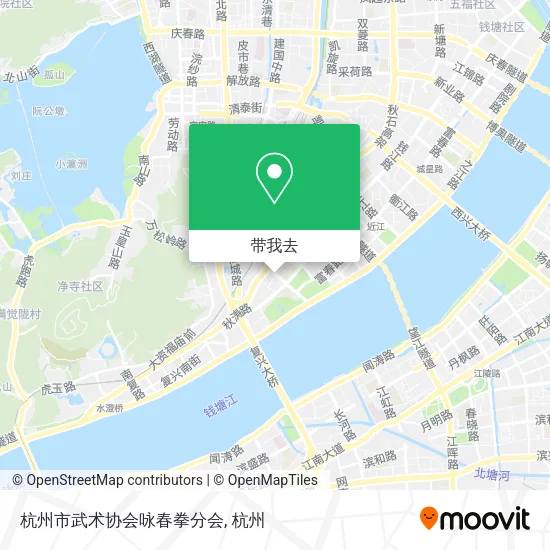 杭州市武术协会咏春拳分会地图