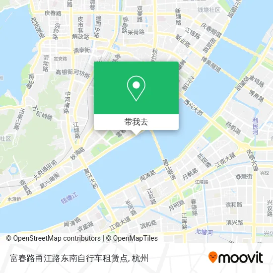 富春路甬江路东南自行车租赁点地图