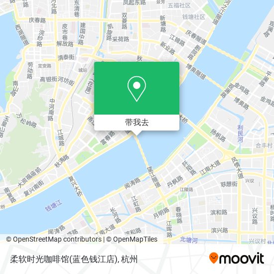 柔软时光咖啡馆(蓝色钱江店)地图