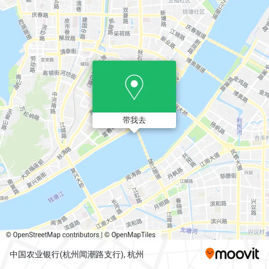 中国农业银行(杭州闻潮路支行)地图