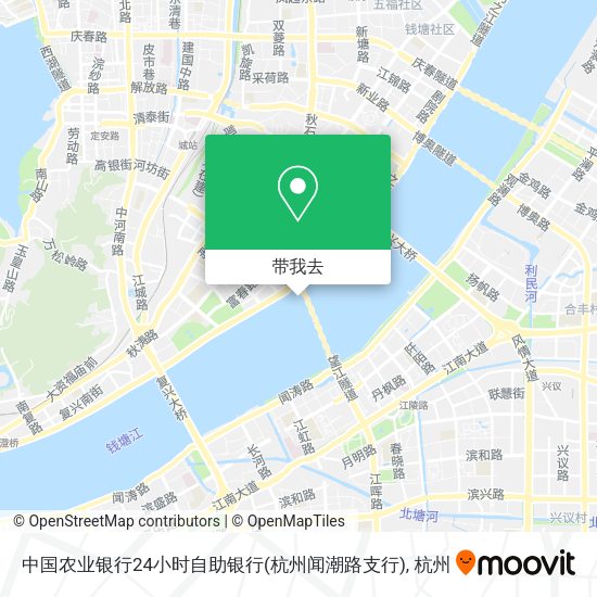 中国农业银行24小时自助银行(杭州闻潮路支行)地图