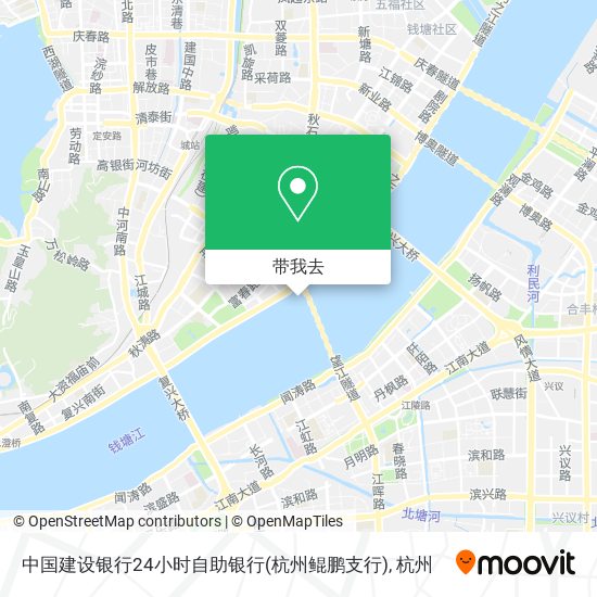 中国建设银行24小时自助银行(杭州鲲鹏支行)地图
