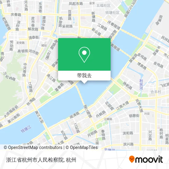 浙江省杭州市人民检察院地图