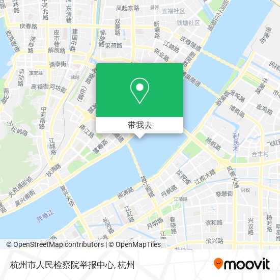 杭州市人民检察院举报中心地图