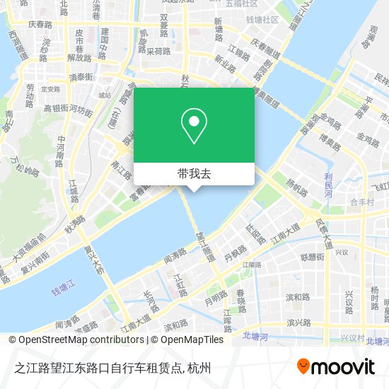 之江路望江东路口自行车租赁点地图