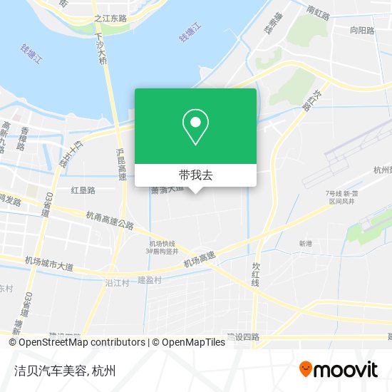 洁贝汽车美容地图