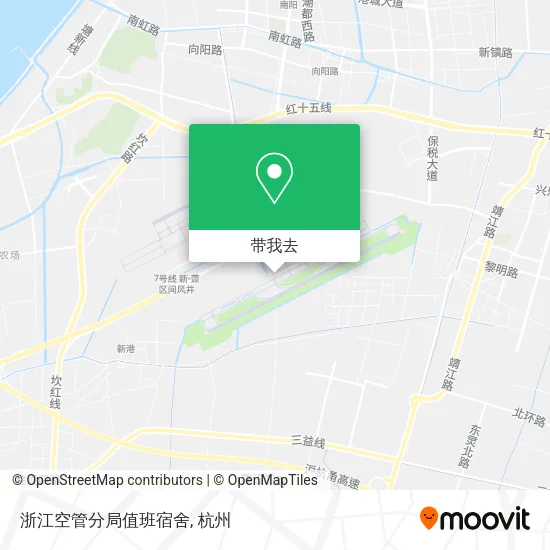 浙江空管分局值班宿舍地图