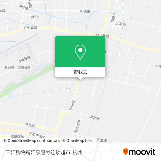 三江购物靖江项惠琴连锁超市地图
