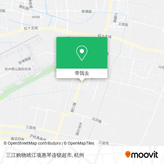 三江购物靖江项惠琴连锁超市地图