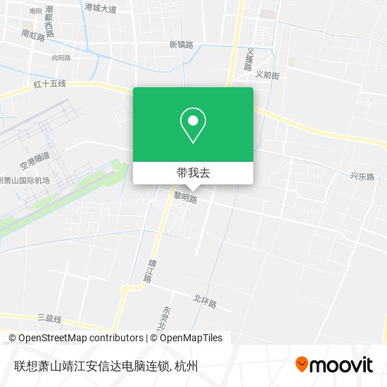 联想萧山靖江安信达电脑连锁地图