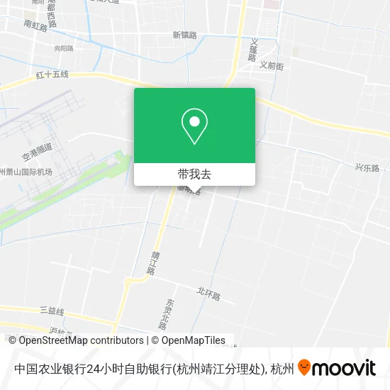 中国农业银行24小时自助银行(杭州靖江分理处)地图