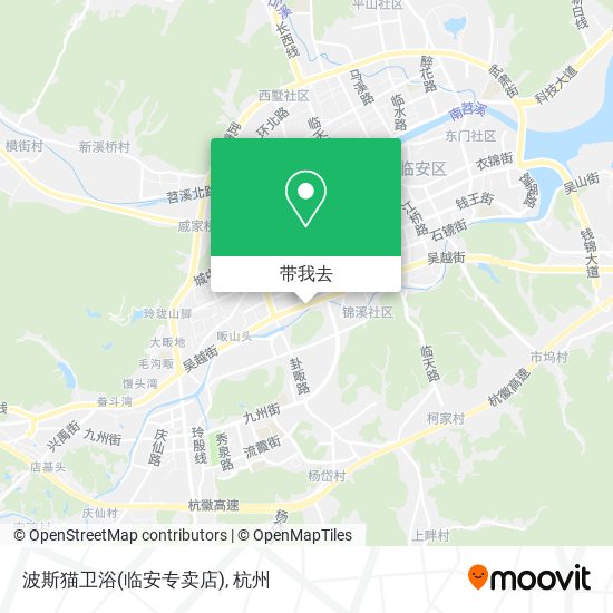 波斯猫卫浴(临安专卖店)地图