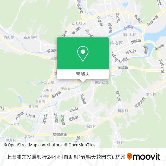 上海浦东发展银行24小时自助银行(锦天花园东)地图