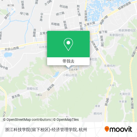 浙江科技学院(留下校区)-经济管理学院地图