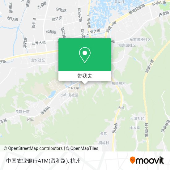 中国农业银行ATM(留和路)地图