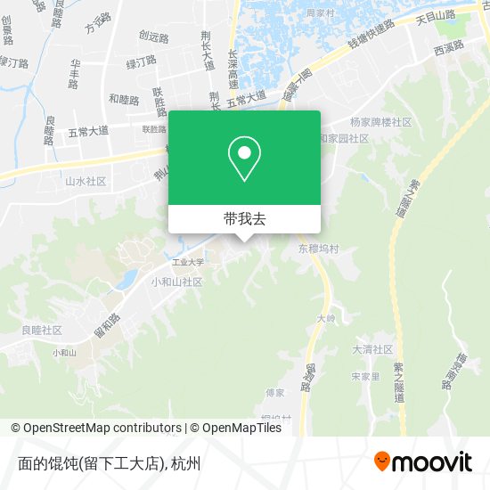 面的馄饨(留下工大店)地图