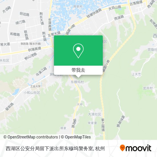 西湖区公安分局留下派出所东穆坞警务室地图