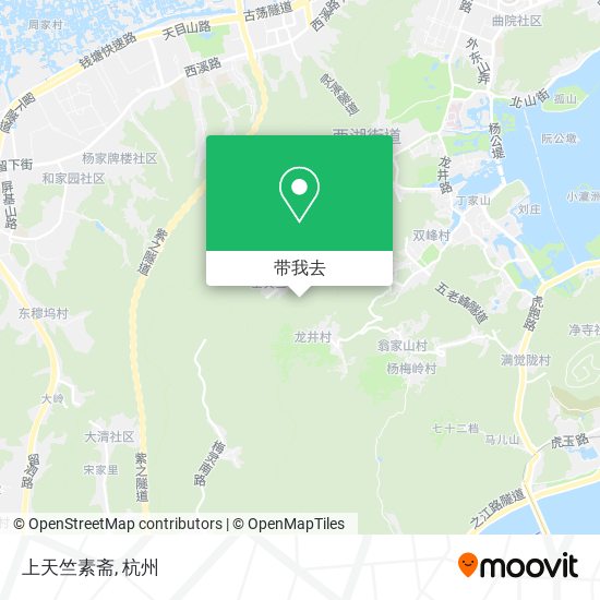 上天竺素斋地图