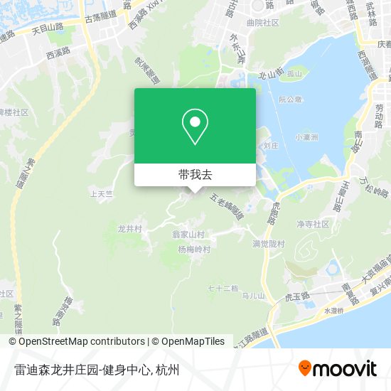 雷迪森龙井庄园-健身中心地图