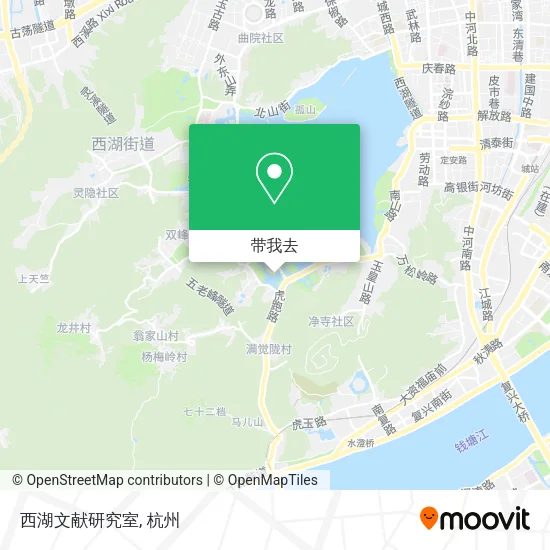 西湖文献研究室地图