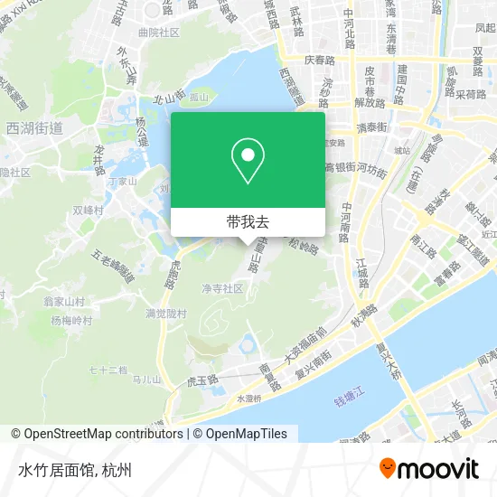 水竹居面馆地图
