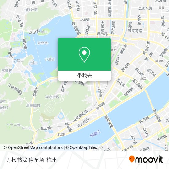 万松书院-停车场地图