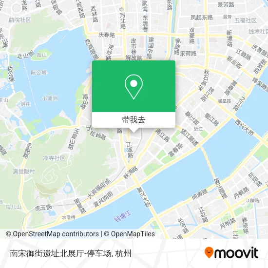 南宋御街遗址北展厅-停车场地图