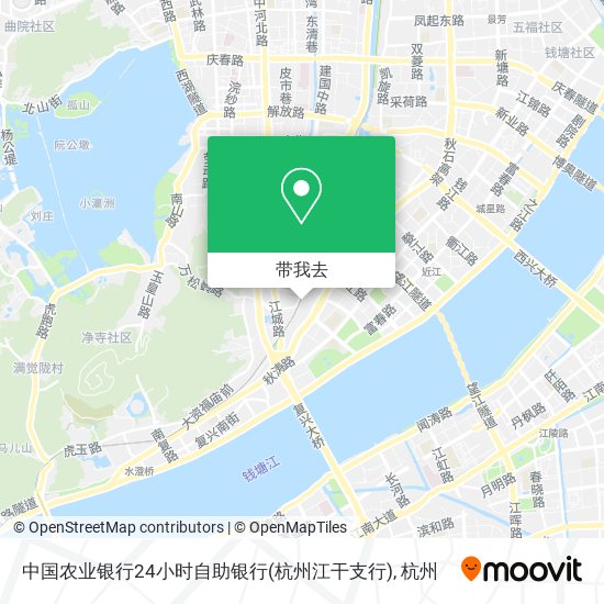 中国农业银行24小时自助银行(杭州江干支行)地图