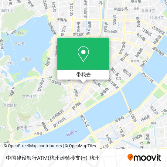 中国建设银行ATM(杭州雄镇楼支行)地图
