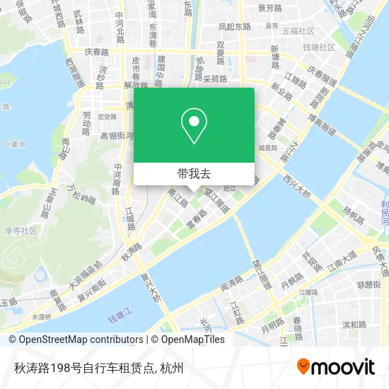 秋涛路198号自行车租赁点地图