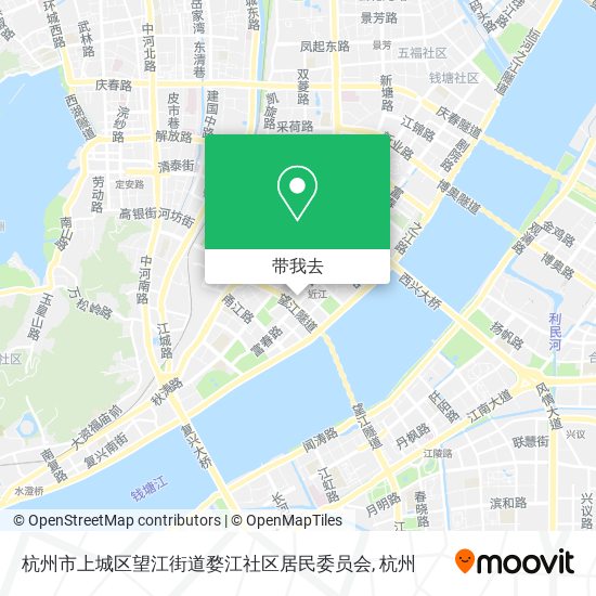 杭州市上城区望江街道婺江社区居民委员会地图