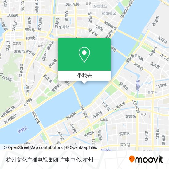 杭州文化广播电视集团-广电中心地图