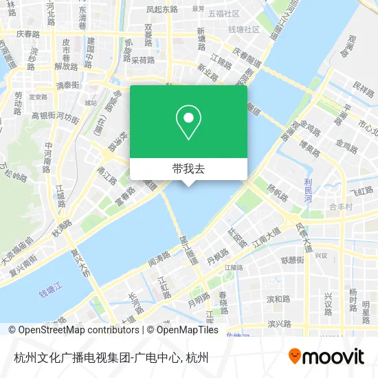 杭州文化广播电视集团-广电中心地图