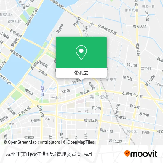 杭州市萧山钱江世纪城管理委员会地图