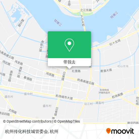 杭州传化科技城管委会地图