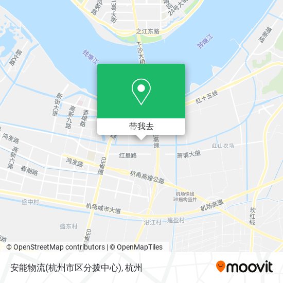 安能物流(杭州市区分拨中心)地图