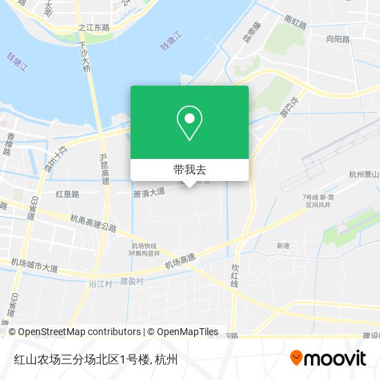红山农场三分场北区1号楼地图