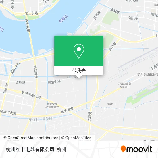 杭州红申电器有限公司地图