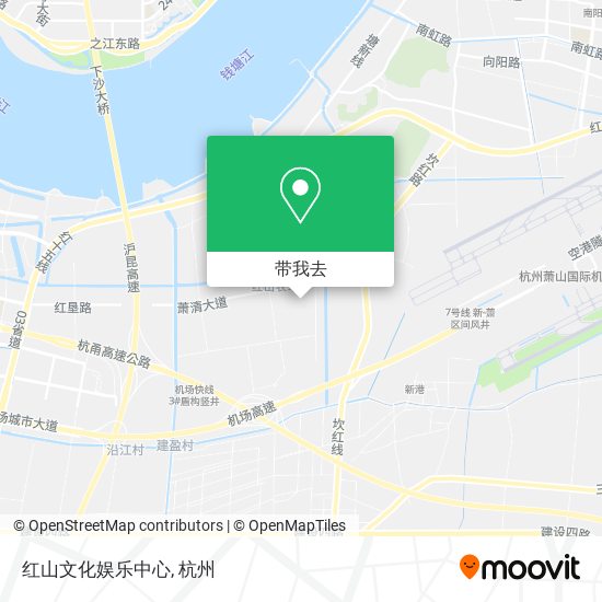 红山文化娱乐中心地图