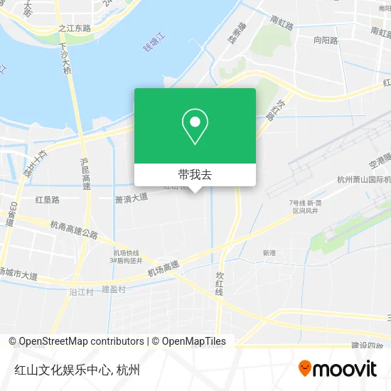 红山文化娱乐中心地图