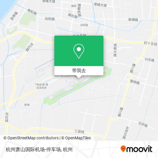 杭州萧山国际机场-停车场地图