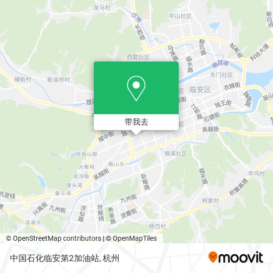 中国石化临安第2加油站地图